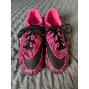 Nike Bravata II FG Pink Black Youth Soccer Cleats 844442-600 Size 3Y